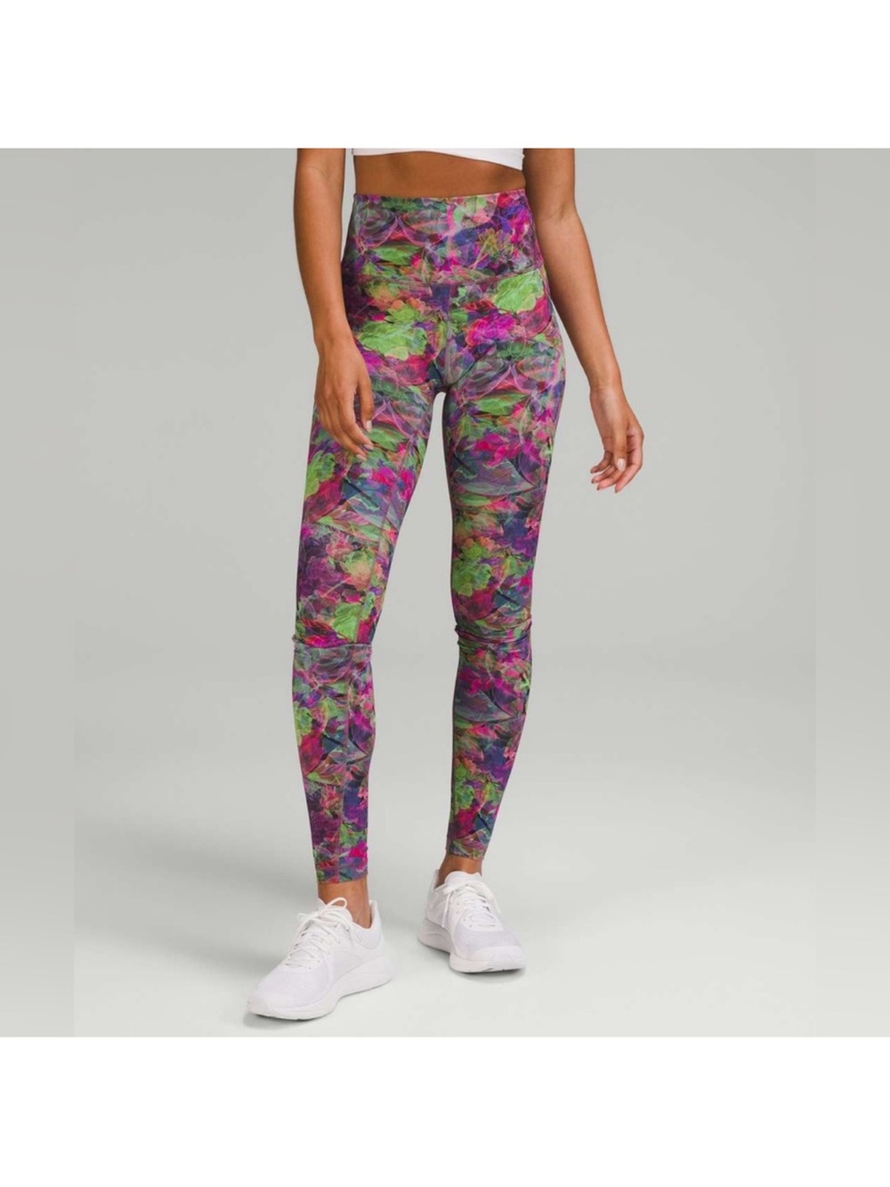 Lululemon Wunder Train High Rise Tight Leggings 25.5” Vivid Floral Tone Multi 10